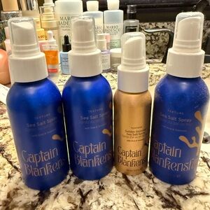 Lot of 4 Captain Blankenship Sea Salt Spray & Golden Shimmer Sea Salt Spray